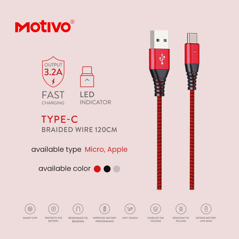 Motivo H21 Braided Charging Cable